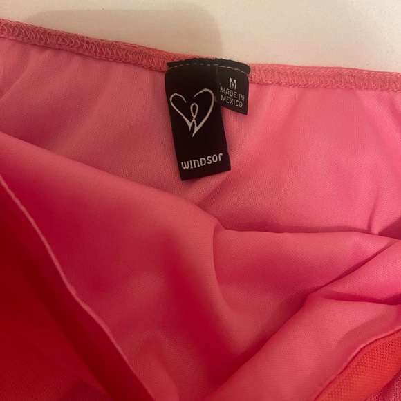 Windsor Daydream Tie-Dye Bodycon Mini Dress Sunset Colors Size M - Picture 5 of 6